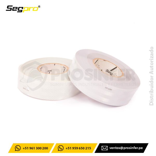 Cinta Reflectiva Vehicular Blanco 2" Segpro
