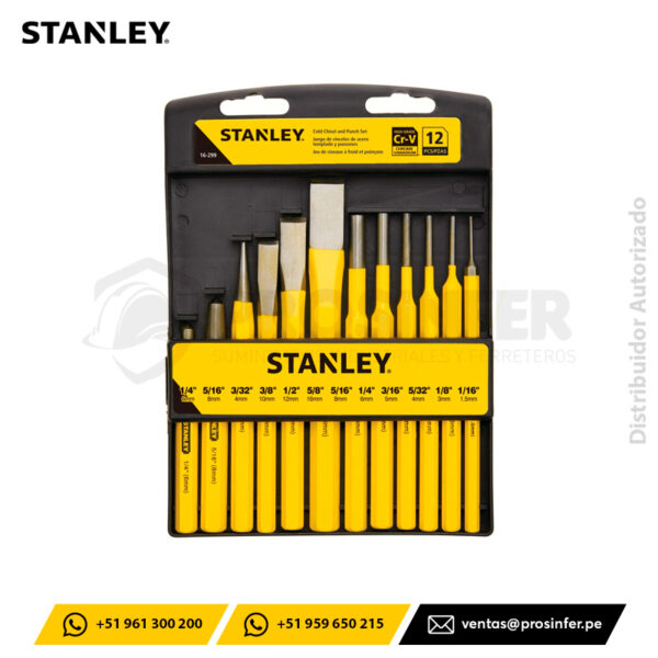 Juego de Cinceles y Botadores Stanley 16-299