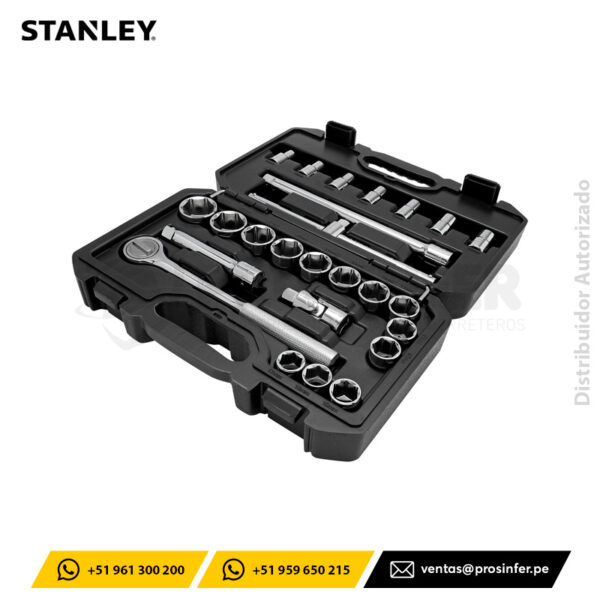 Juego de Dados 1/2″, 25 Piezas Stanley STMT45508-LA
