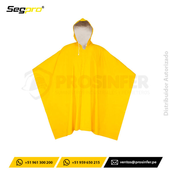 Poncho de PVC 0.32 mm Amarillo Segpro