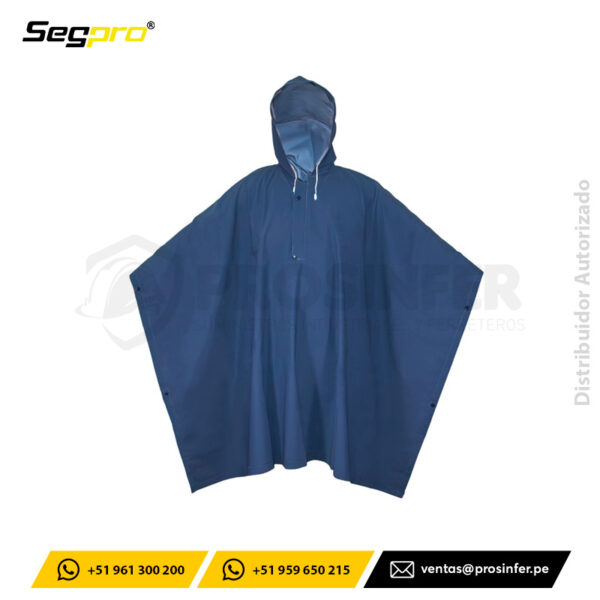 Poncho de PVC 0.32 mm Azul Segpro
