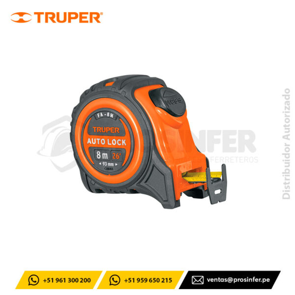 Wincha Auto-Lock 8 m Truper 10749