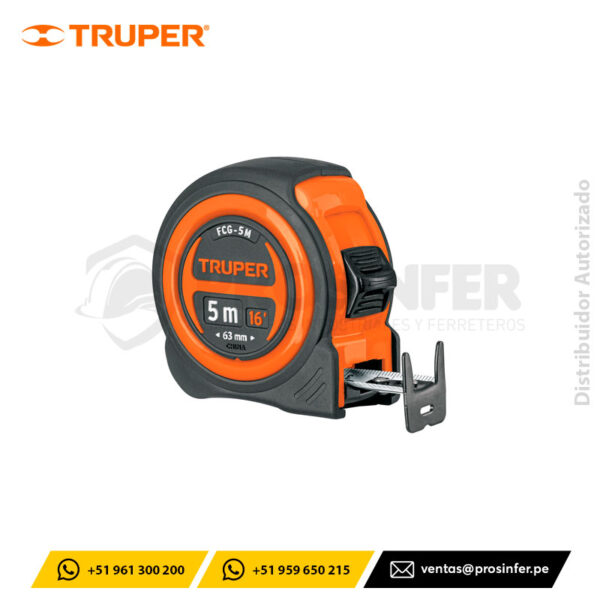 Wincha Compacta 5 m Truper 12772