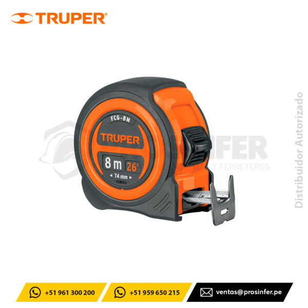 Wincha Compacta 8 m Truper 12774