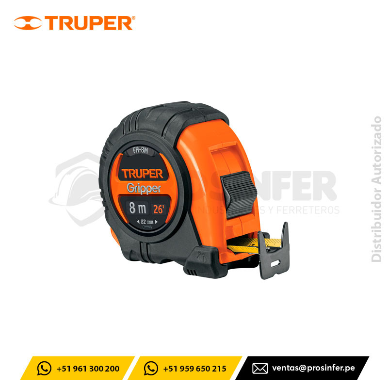 Wincha Gripper 8 m Truper 14579