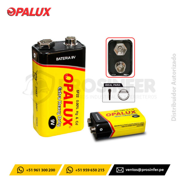 Batería BAT-9V Opalux