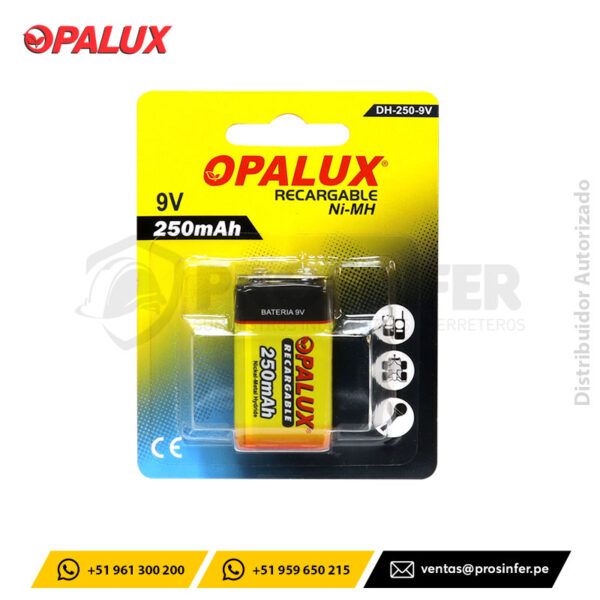 Batería Recargable DH-250-9V Opalux