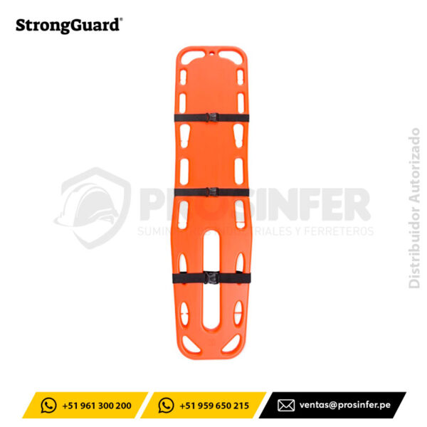 Camilla Rígida de Emergencia Naranja StrongGuard