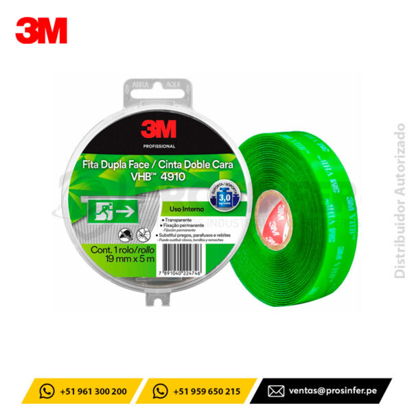 Cinta 3M VHB 4910 Doble Contacto 19 mm x 5 m