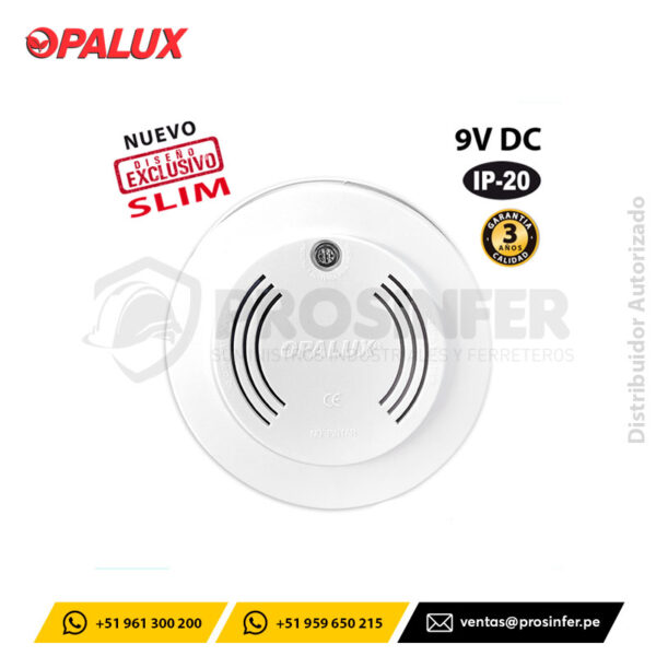 Detector de Humo 9V LX-98 Opalux