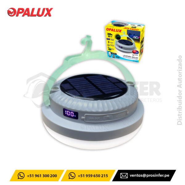 Lampara Portátil Recargable 300W Opalux OP-FD300W