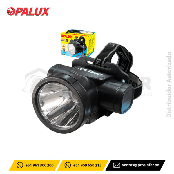 Linterna Frontal 3W Recargable Opalux OP-L5336