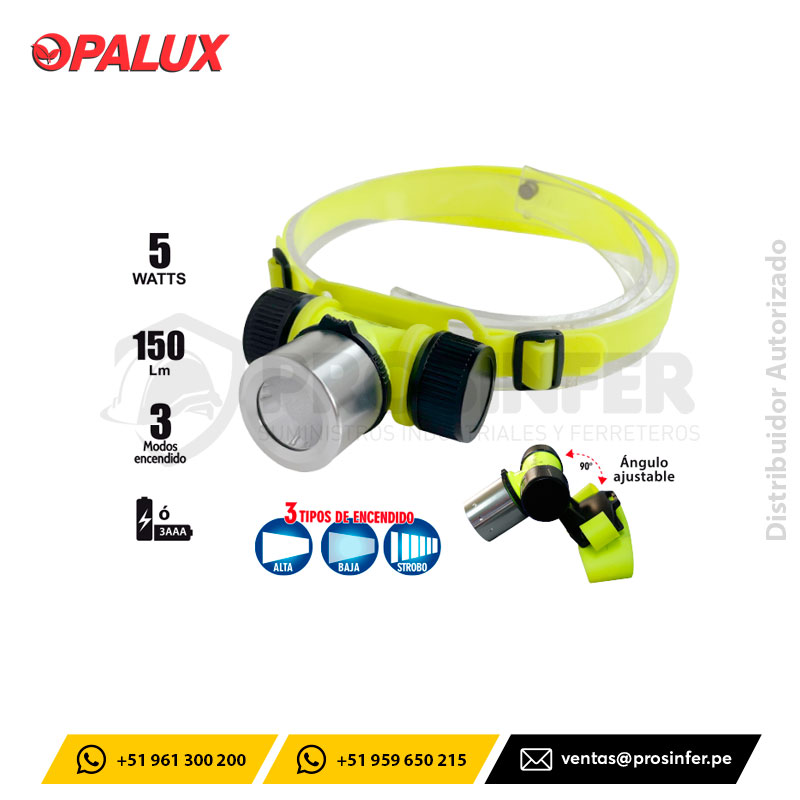 Linterna Frontal Acuática 5W Opalux OP-3304