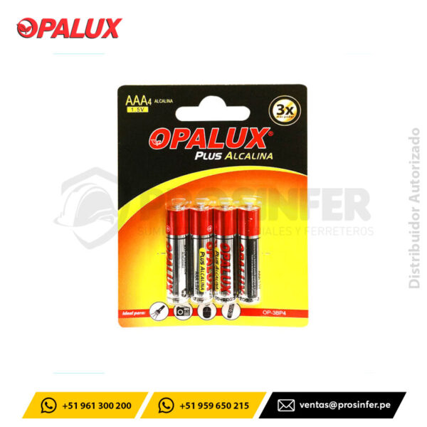 Pila Alcalina AAA Opalux OP-3BP4