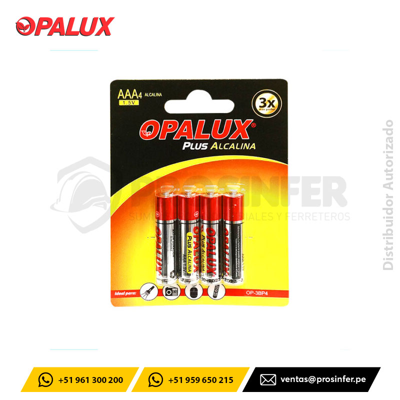 Pila Alcalina AAA Opalux OP-3BP4