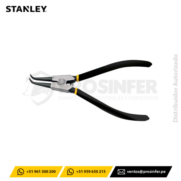 Alicates para Anillos de Retención Exterior Curvo Stanley 84-272