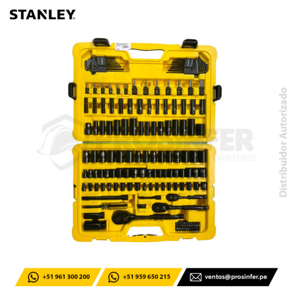 Juego de 164 Herramientas Cromo Negro Stanley STMT74085