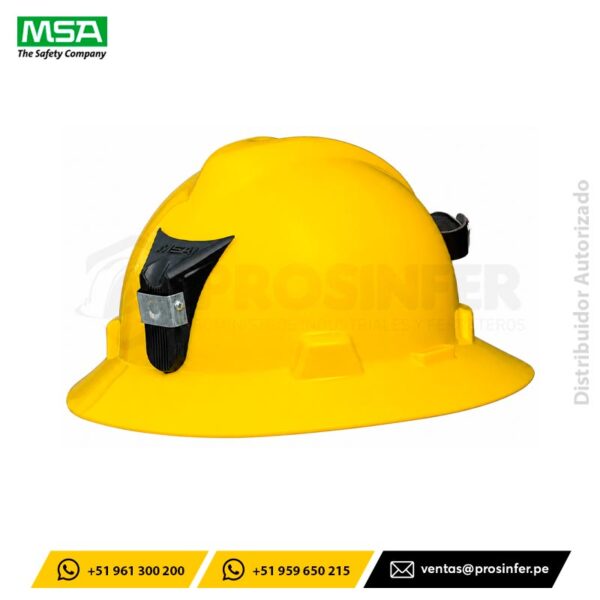 Casco Sombrero Msa con Portalampara Amarillo 286431