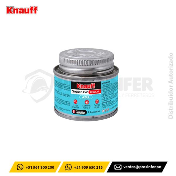 Cemento de PVC 2oz Azul Knauff