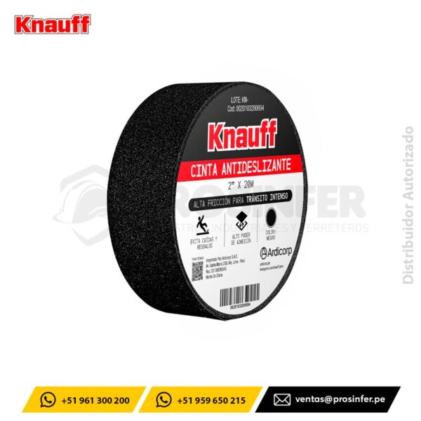 Cinta Antideslizante Negro 20m Knauff