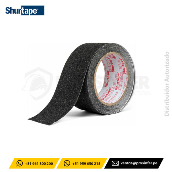 Cinta Antideslizante Negro AS-60B de 2" x 5 yds Shurtape