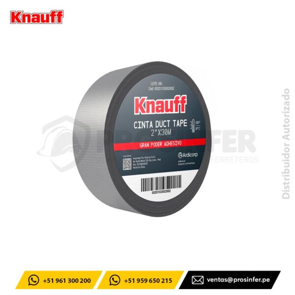 Cinta Duct Tape 2"x30m Knauff