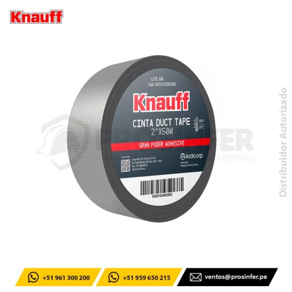 Cinta Duct Tape 2"x50m Knauff