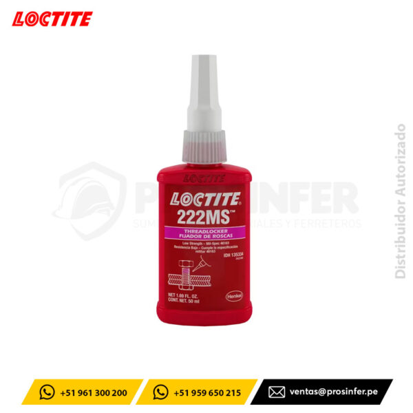 Fijador de Roscas Loctite 222MS