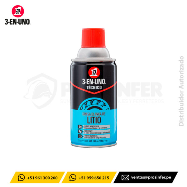 Grasa Blanca de Litio TECNICO 3-EN-UNO