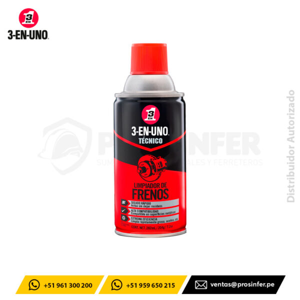 Limpiador de Frenos TECNICO 3-EN-UNO
