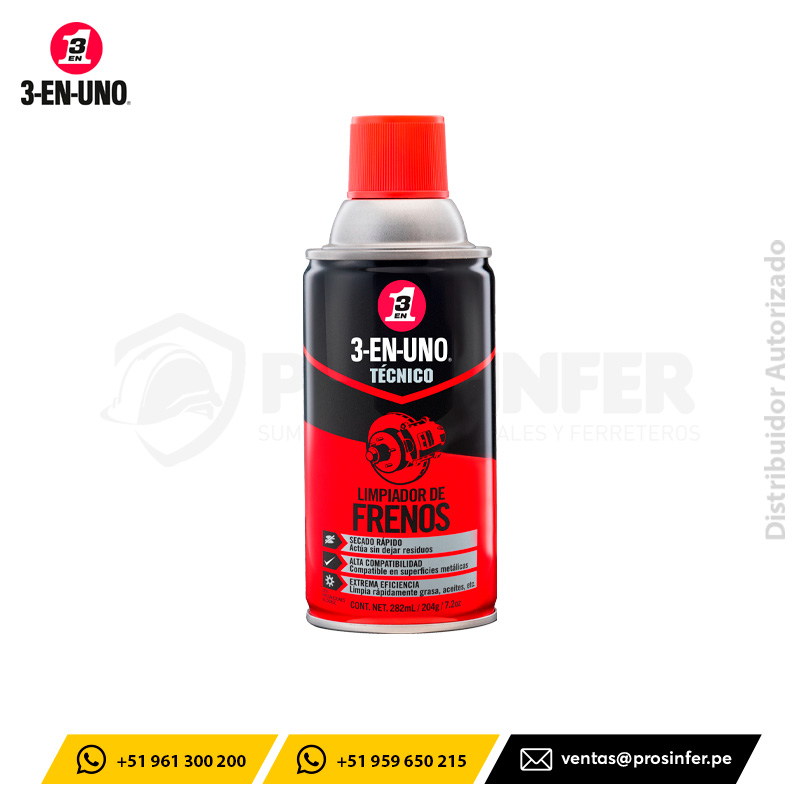 Limpiador de Frenos TECNICO 3-EN-UNO