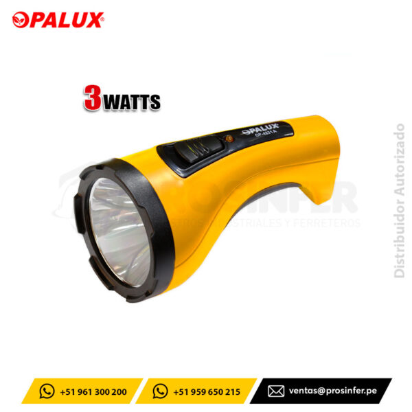 Linterna Recargable 3W Opalux OP-4231A