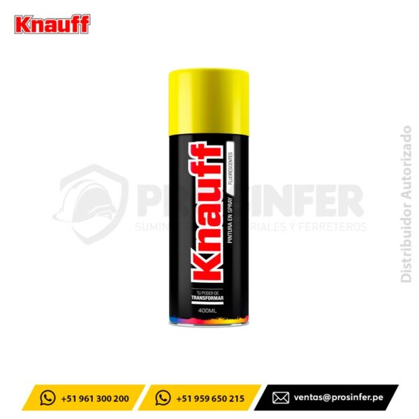 Pintura Spray Fluorescente Amarillo Knauff #101