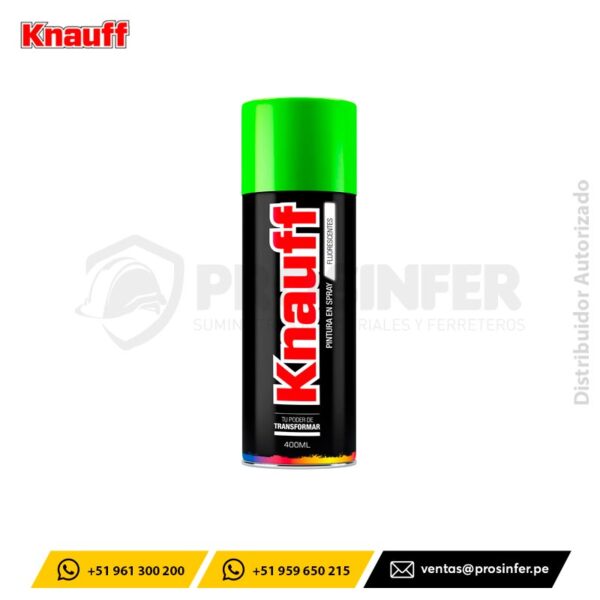 Pintura Spray Fluorescente Verde Knauff #104