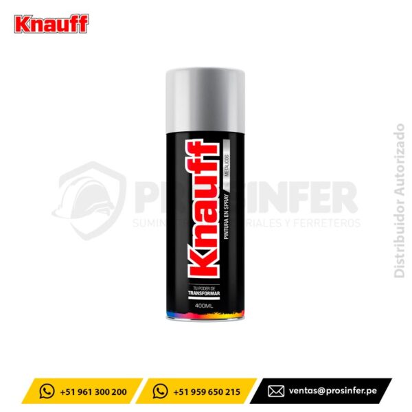 Pintura Spray Metálico Aluminio Knauff #26