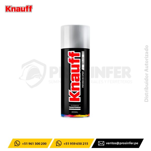 Pintura Spray Metálico Cromo Premiun Knauff #317