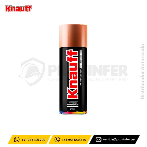Pintura Spray Metálico Oro Rosa Knauff #171