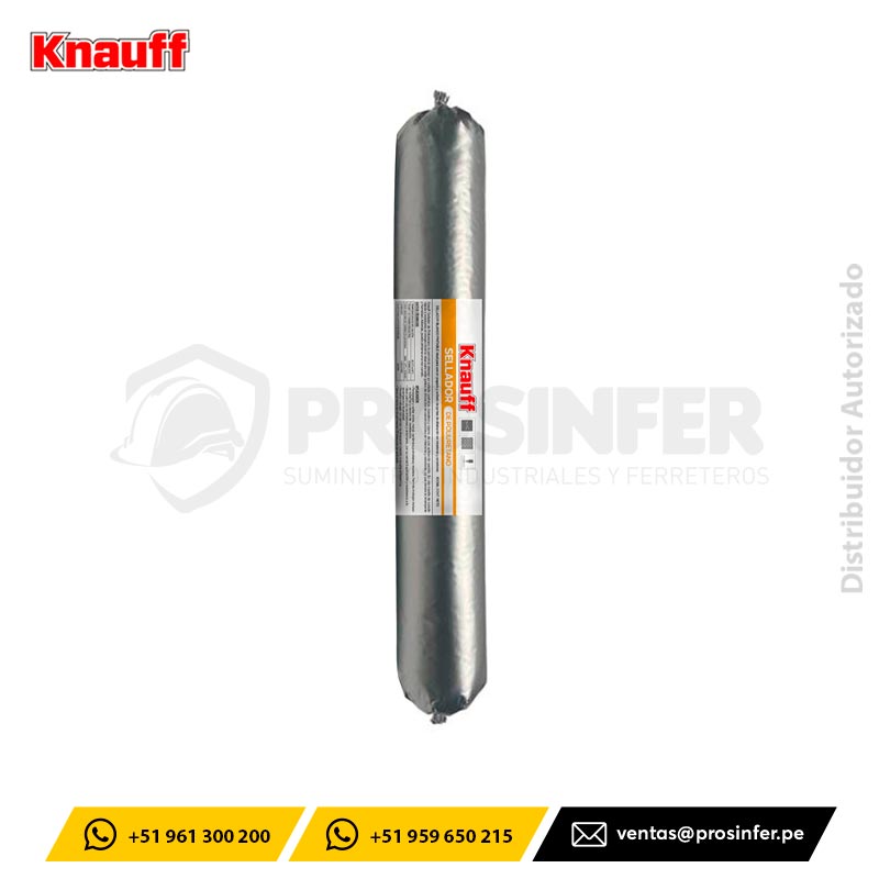 Sellador de Poliuretano Gris 600ml Knauff