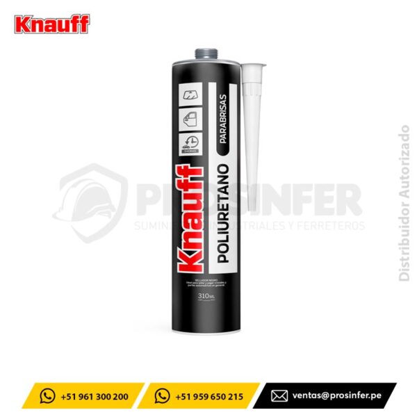 Sellador de Poliuretano para Parabrisas 310ml Knauff