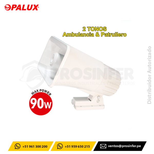Sirena Blanca 220VAC 90W Opalux OP-90S-220