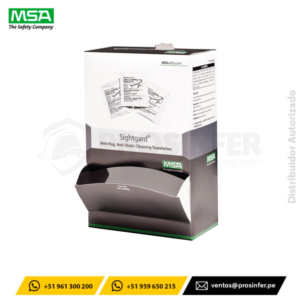 Toallitas Húmedas para Limpieza de Lentes MSA 10022087