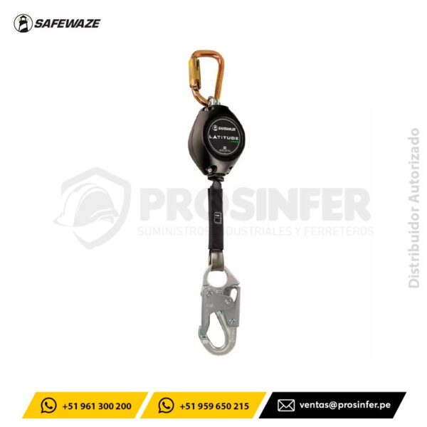 Bloque Retractil Latitude HD 7' (2.1m) Single Web SRL Safewaze FS-FSP1407-W