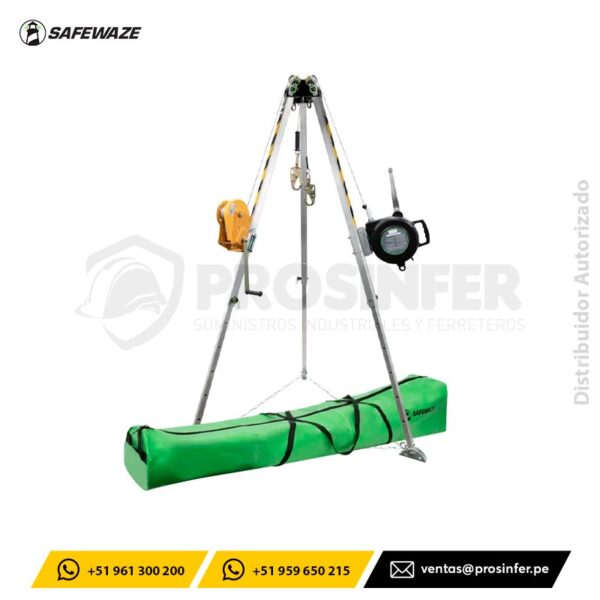 Kit Trípode para Espacios Confinados Safewaze 019-11003