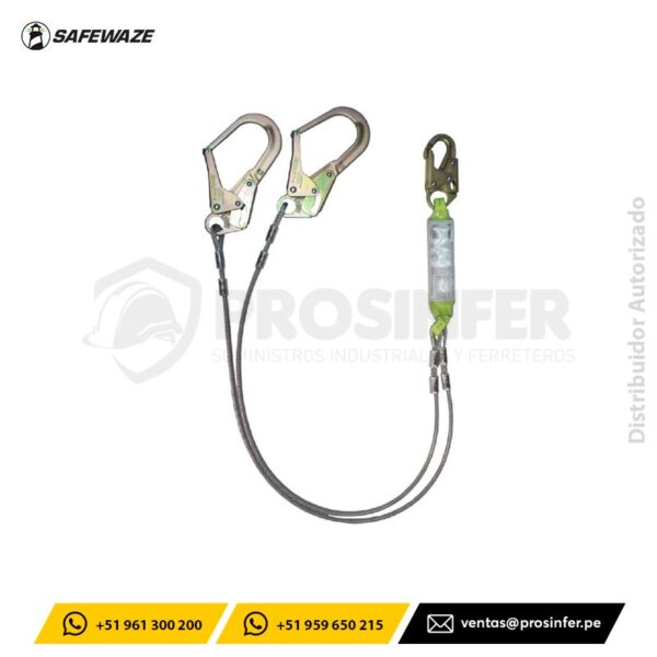 Línea de Vida Doble Cable de Acero Safewaze FS566-CA