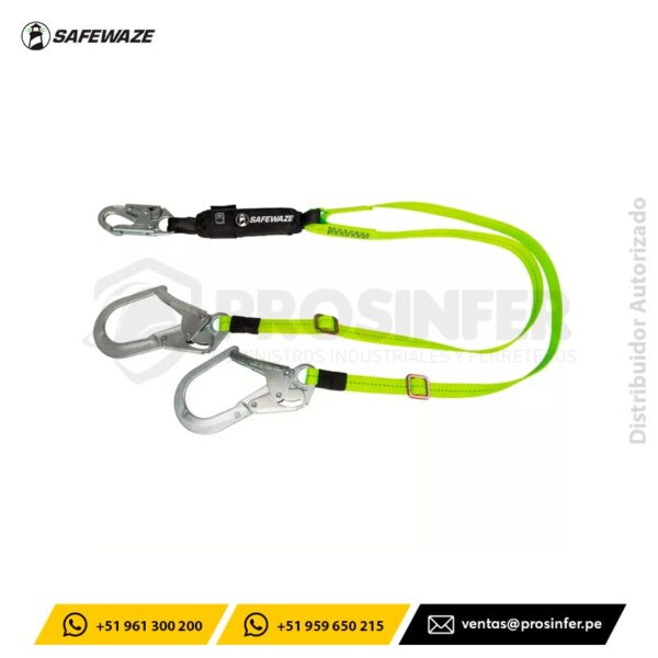 Línea de Vida Doble con Absorbedor Safewaze FS566-AJ PRO